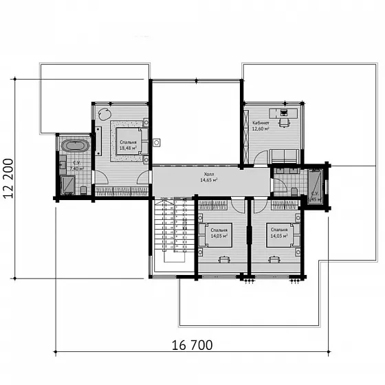 План второго этажа