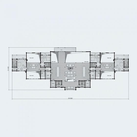 План второго этажа <b>539м²</b>