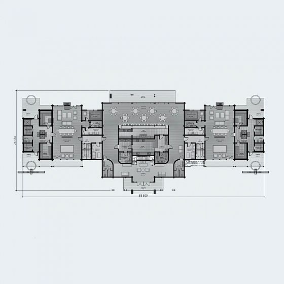План первого этажа <b>934м²</b>
